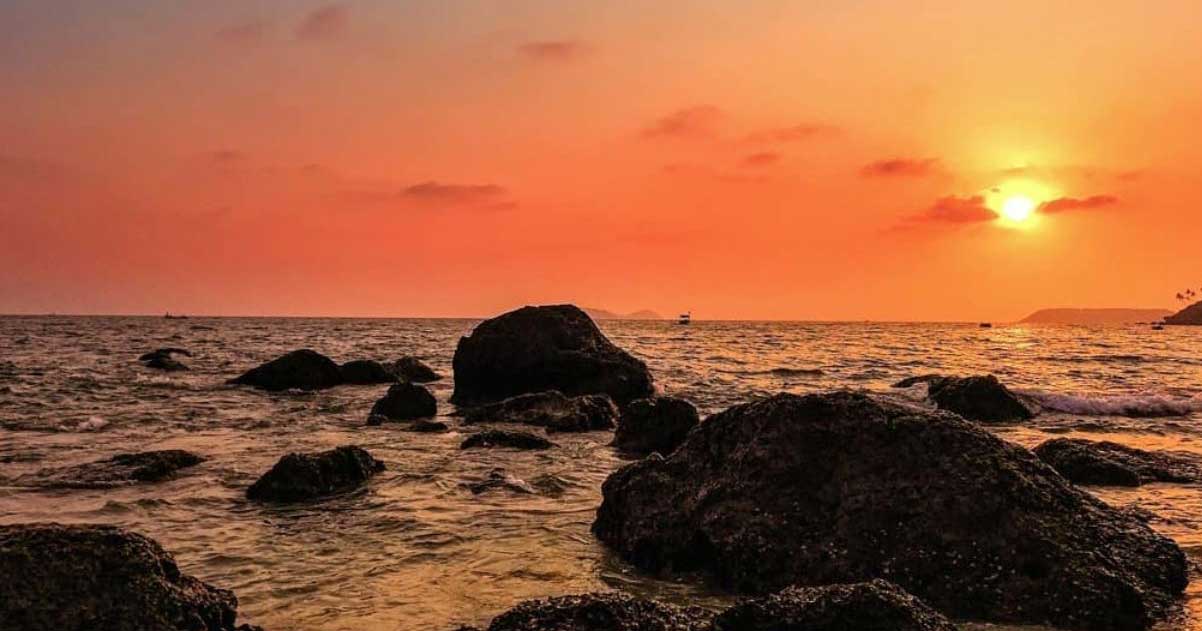 Bogmalo Beach water sports hub in goa, india